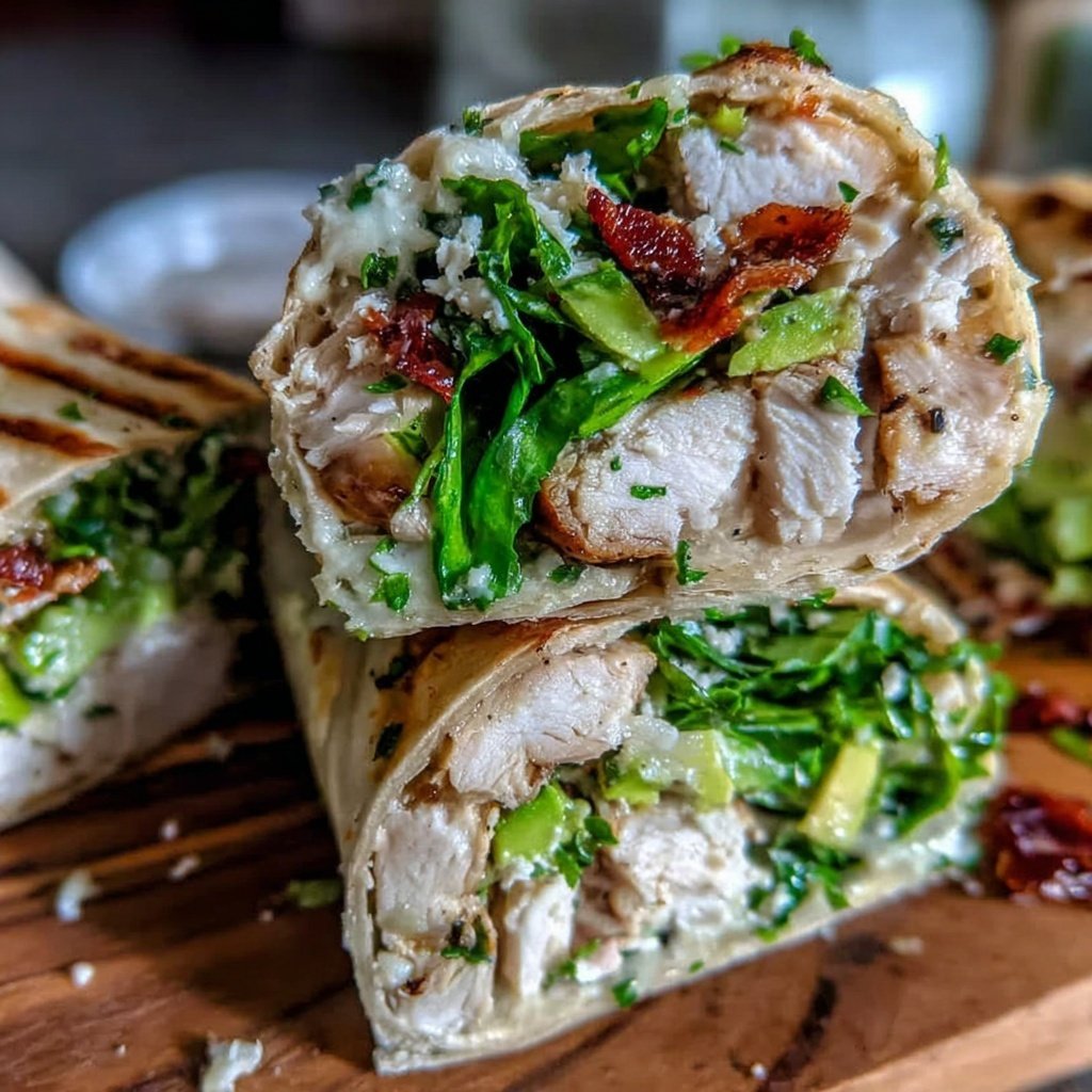 Healthy Chicken And Spinach Wrap