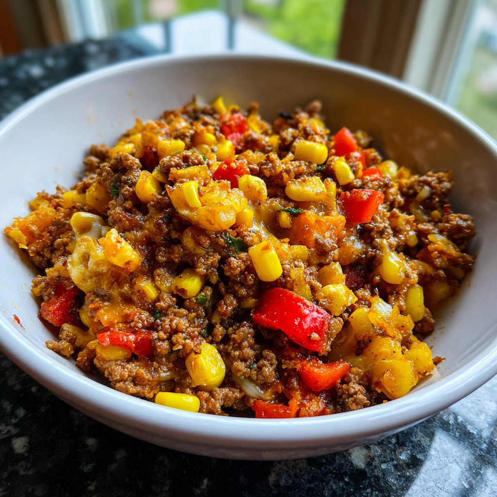 Ground Beef Skillet with Corn