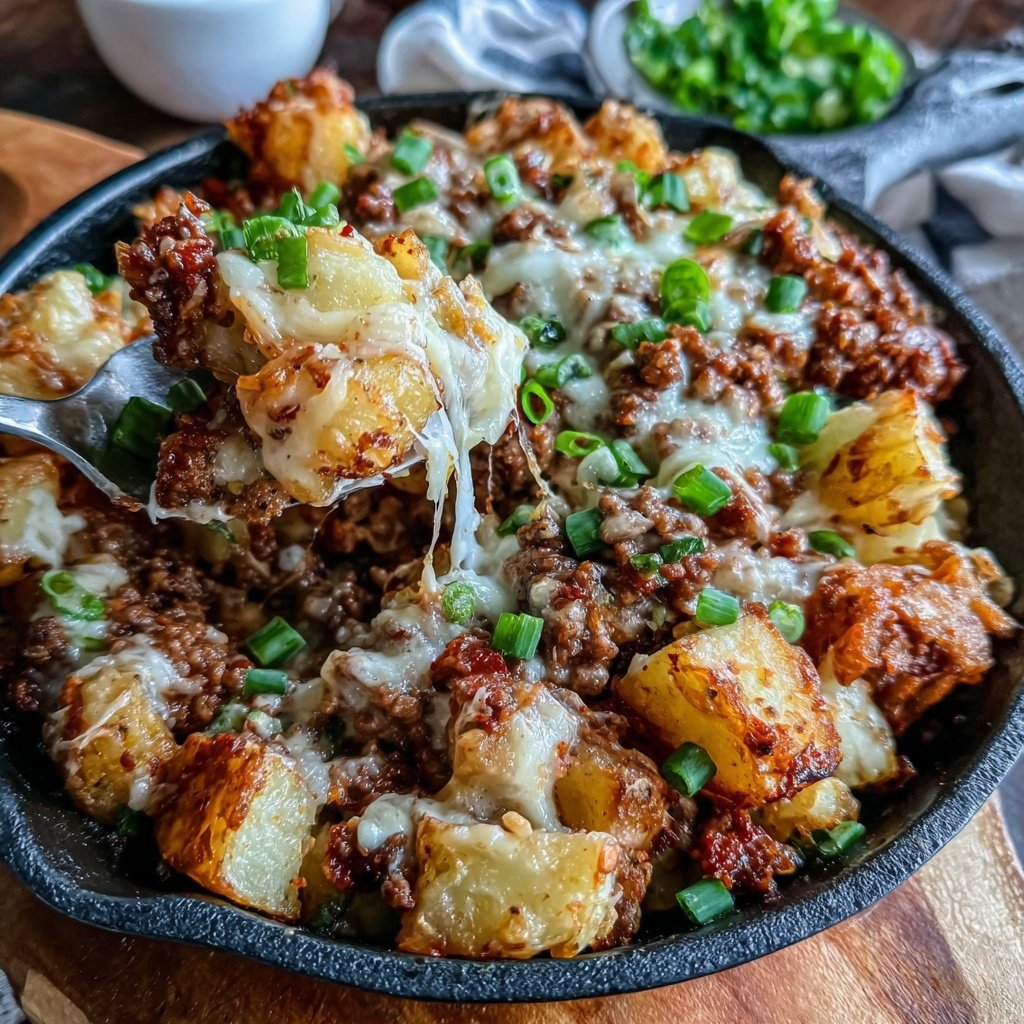Hamburger Meat And Potato Skillet