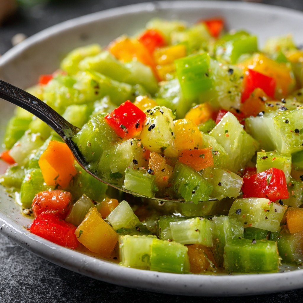 Celery Salad With Mustard Dressing