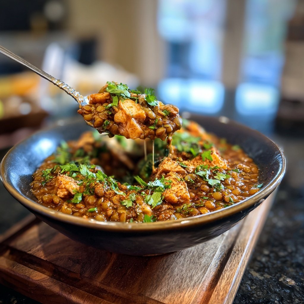 High Protein Chicken And Lentils