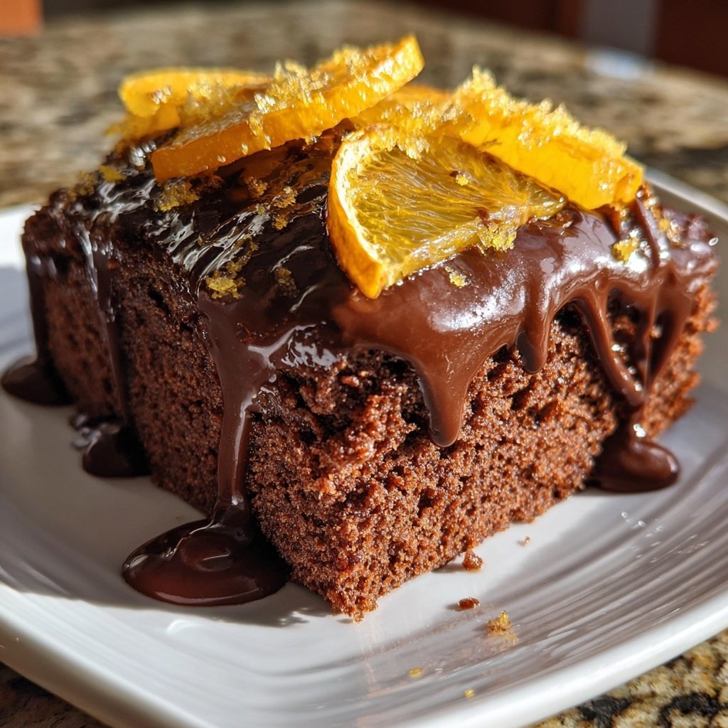 Chocolate Orange Sheet Cake