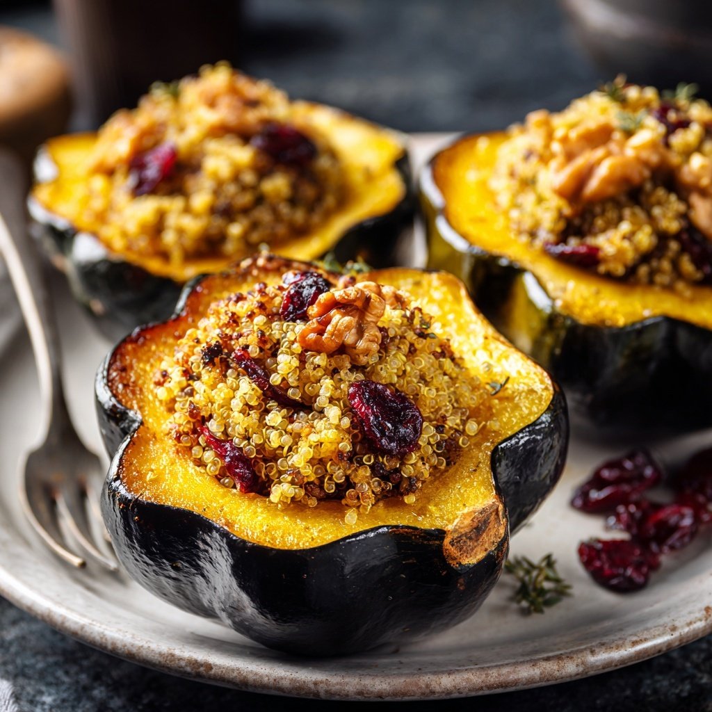 Valentine Dinner Stuffed Acorn Squash