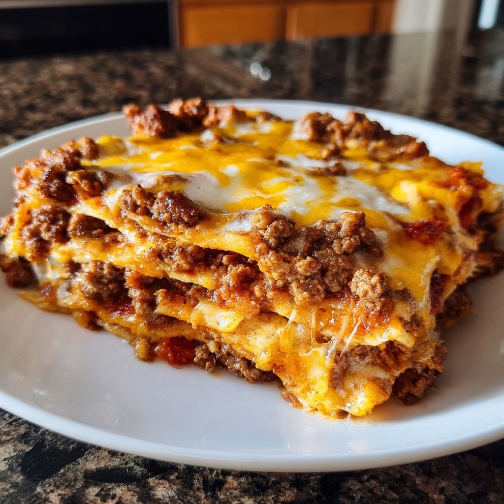 Ground Beef Enchilada Bake