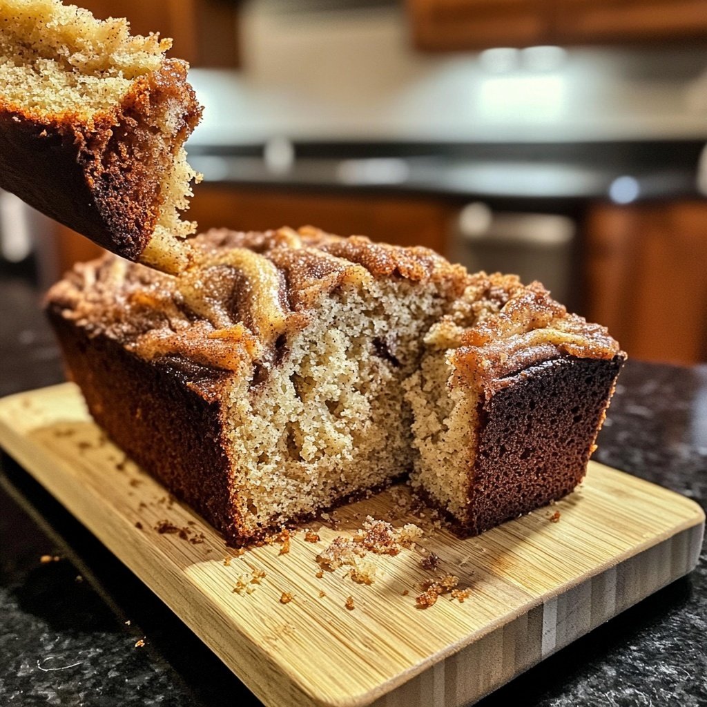 Homemade Cinnamon Swirl Banana Bread