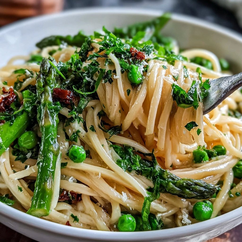 Spring Pasta With Asparagus And Peas