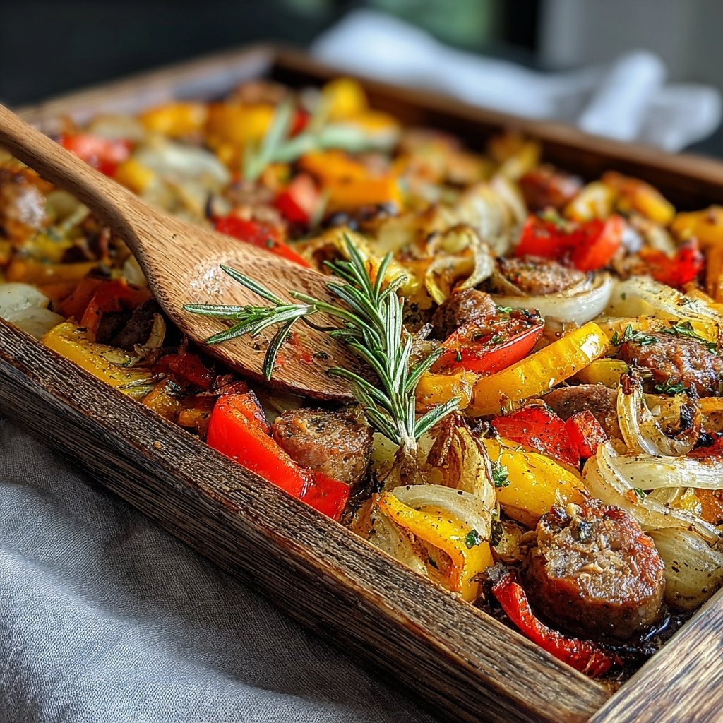 Sheet Pan Sausage And Vegetables