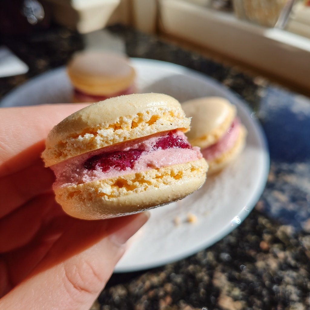 Macarons with Raspberry Filling