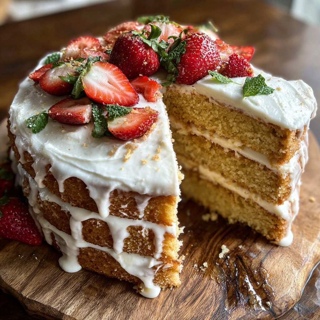 Moist Spring Vanilla Layer Cake