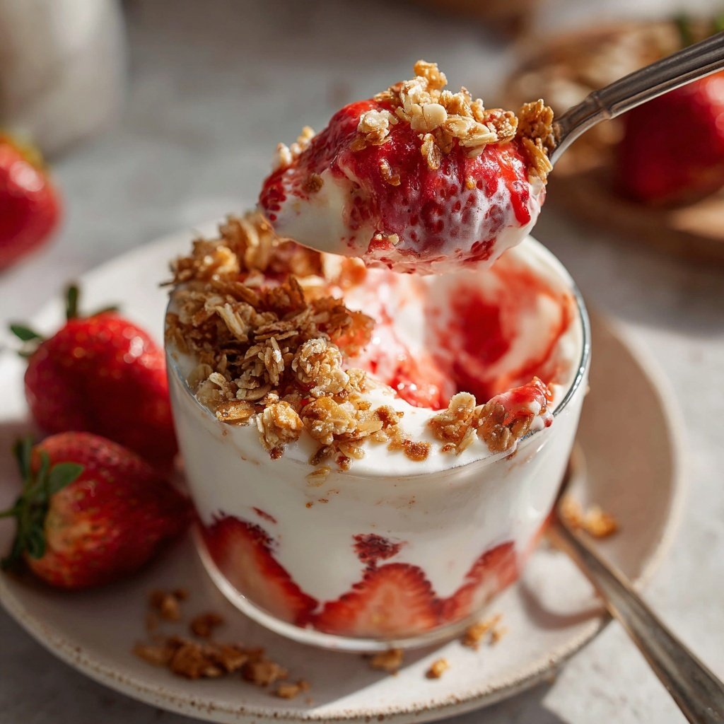 Strawberry Cheesecake Yogurt Bowl