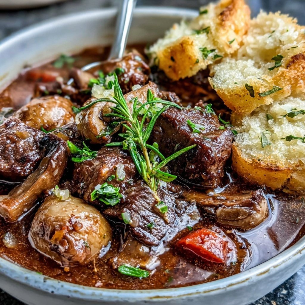 Cozy Beef And Mushroom Stew