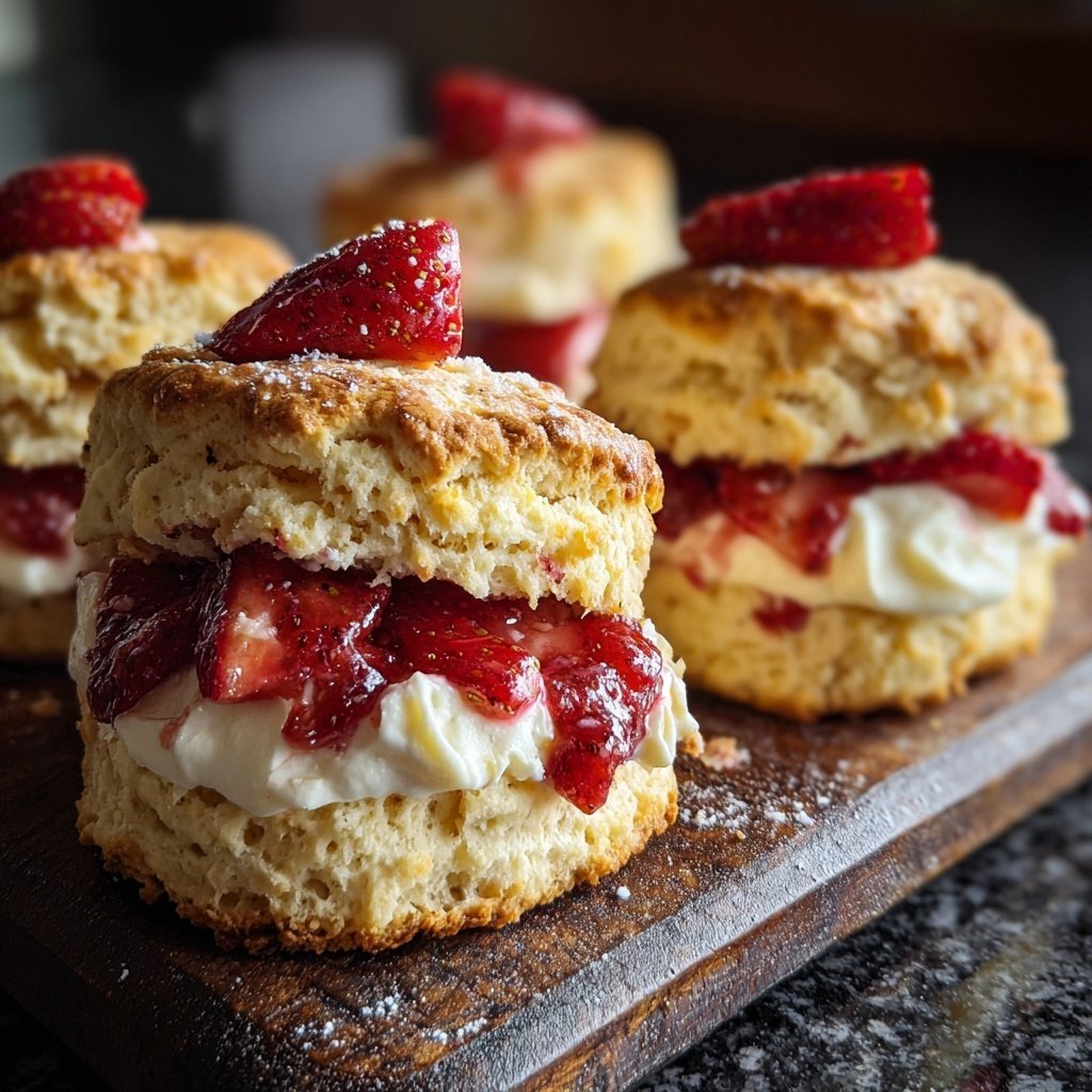 Classic Strawberry Shortcake Biscuits